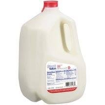 LETS DRINK WHOLE MILK [RED CAPPED] GREAT VALUE FROM WAL-MART SHOWN HERE. . .