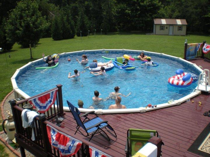 relatives and the neighborhood on the 4th.