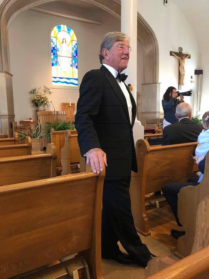 Expectant father of the bride.