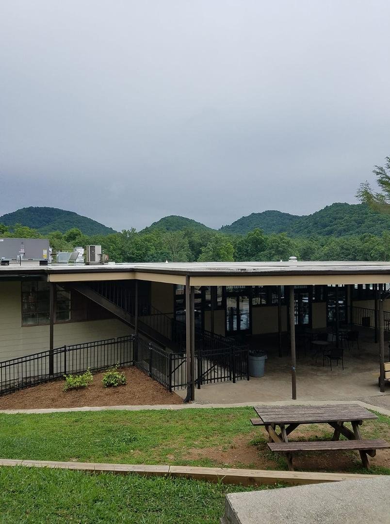 A westward view of the Smoky Mountains
