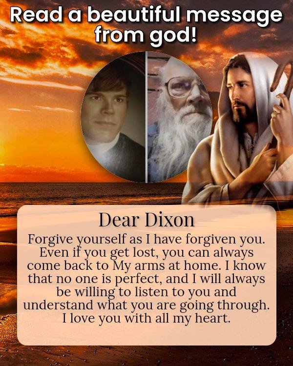 This message is not only for me, it is for everyone.
GOD BLESS YOU ALL AND MAY HE KEEP YOU IN HIS LOVING HANDS