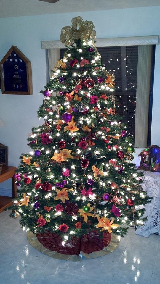 Getting into the Christmas spirit.