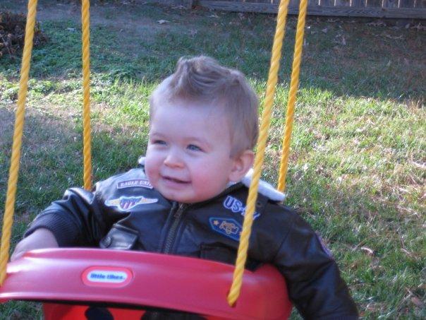 Nathan cousin, Colby, year old