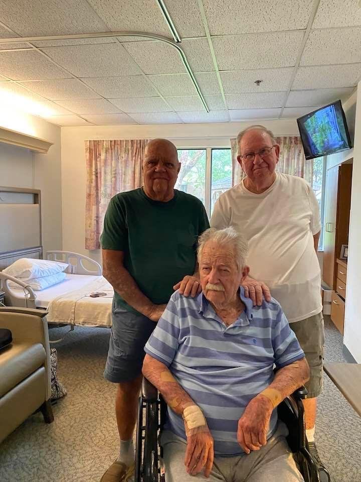Three old Law Enforcement Brothers dated back to the middle 60’s. Boy time flies (L to R) R.Cobia, W.Sapp and Corky Hornsby.🇺🇸🇺🇸🙏🙏❤️❤️