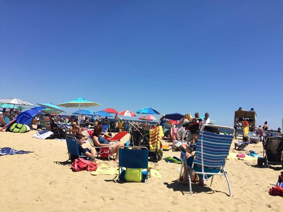 Beach at spring lake today