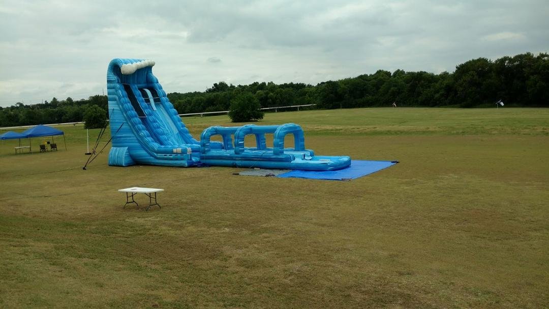 Now here's a Texas size water slide....
