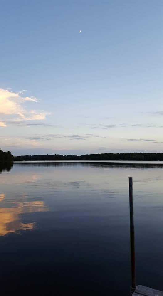 Moonrise as the sun sets. Life is good...