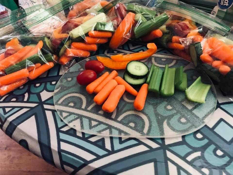Finished my weekly snack bags, yum!