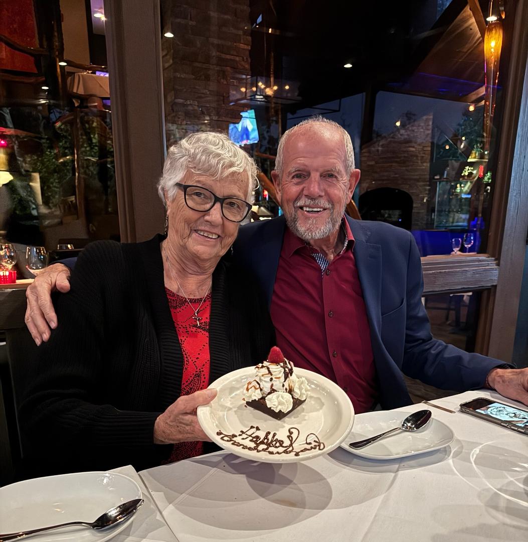 65 years ago today, in Abbotsford, British Columbia, my father, the Reverend Dr Alex Patterson, pronounced us "man and wife - what God has joined together let no man put asunder. " He assured us then he "didn't tie any sl