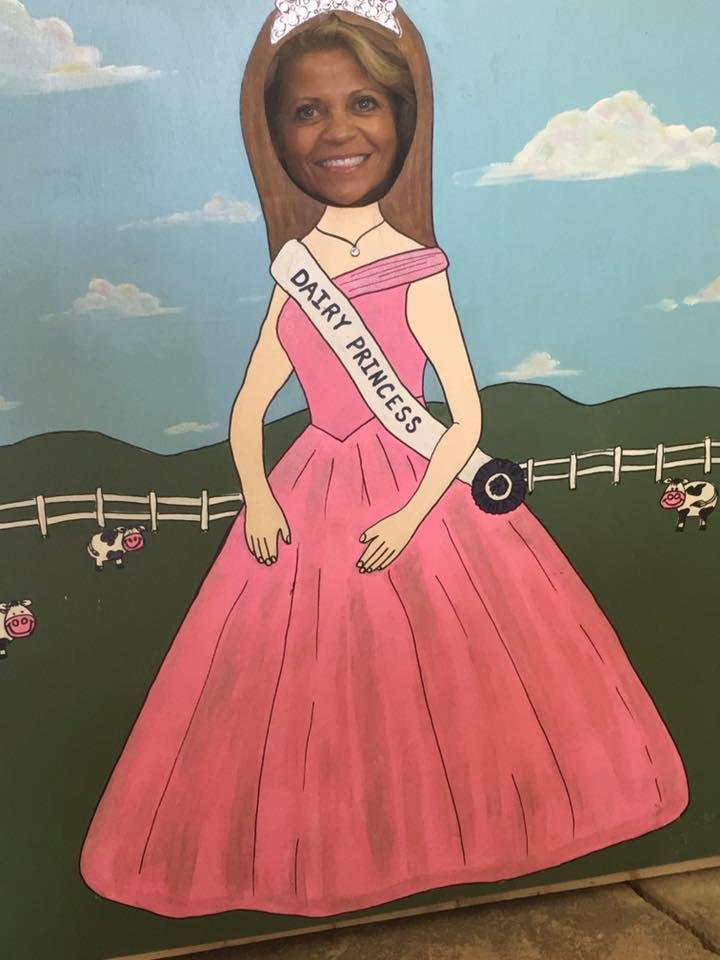 Dairy Princess at the Cambria County Fair (LOL)!