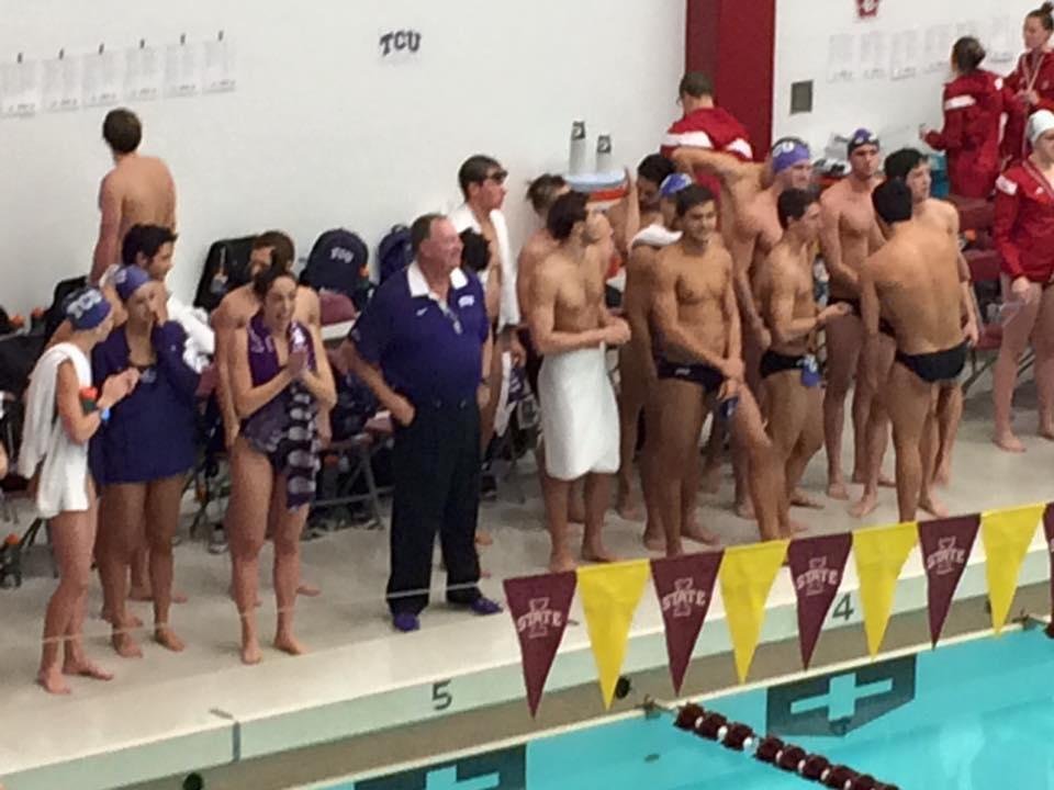 TCU. Getting to swim at Iowa state