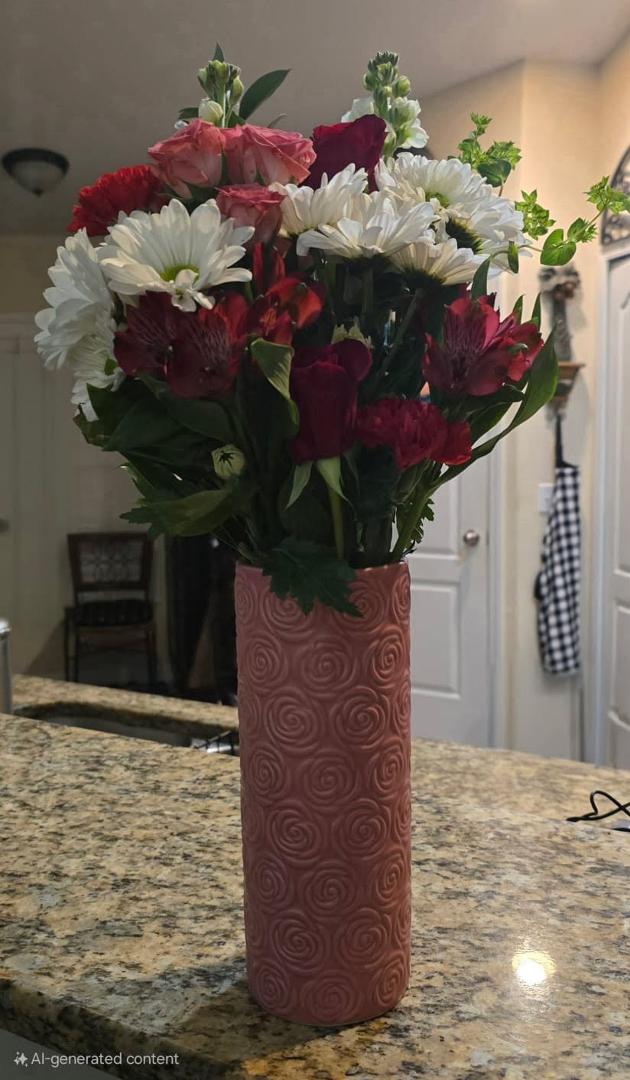 Thank you Rick, Cristina and family for the breathtaking Valentine flowers that fill my heart with joy! 💐❤️😊 Love you!