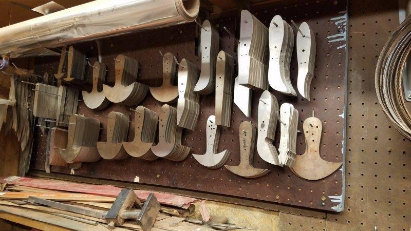 I received my 419 blades back from Peters' Heat Treating this afternoon.  The old peg board was looking pretty anemic until these arrived.  Now I'm well stocked and these should hold me for quite a while, I hope!