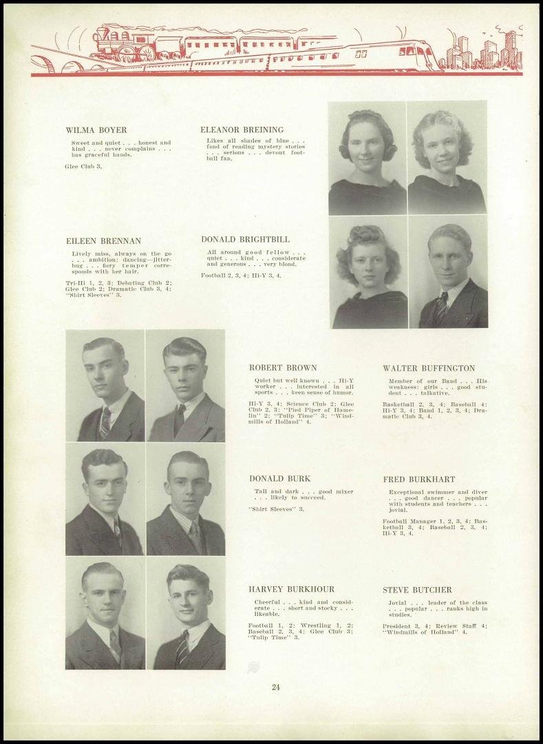 my aunt Elenor year book picture----