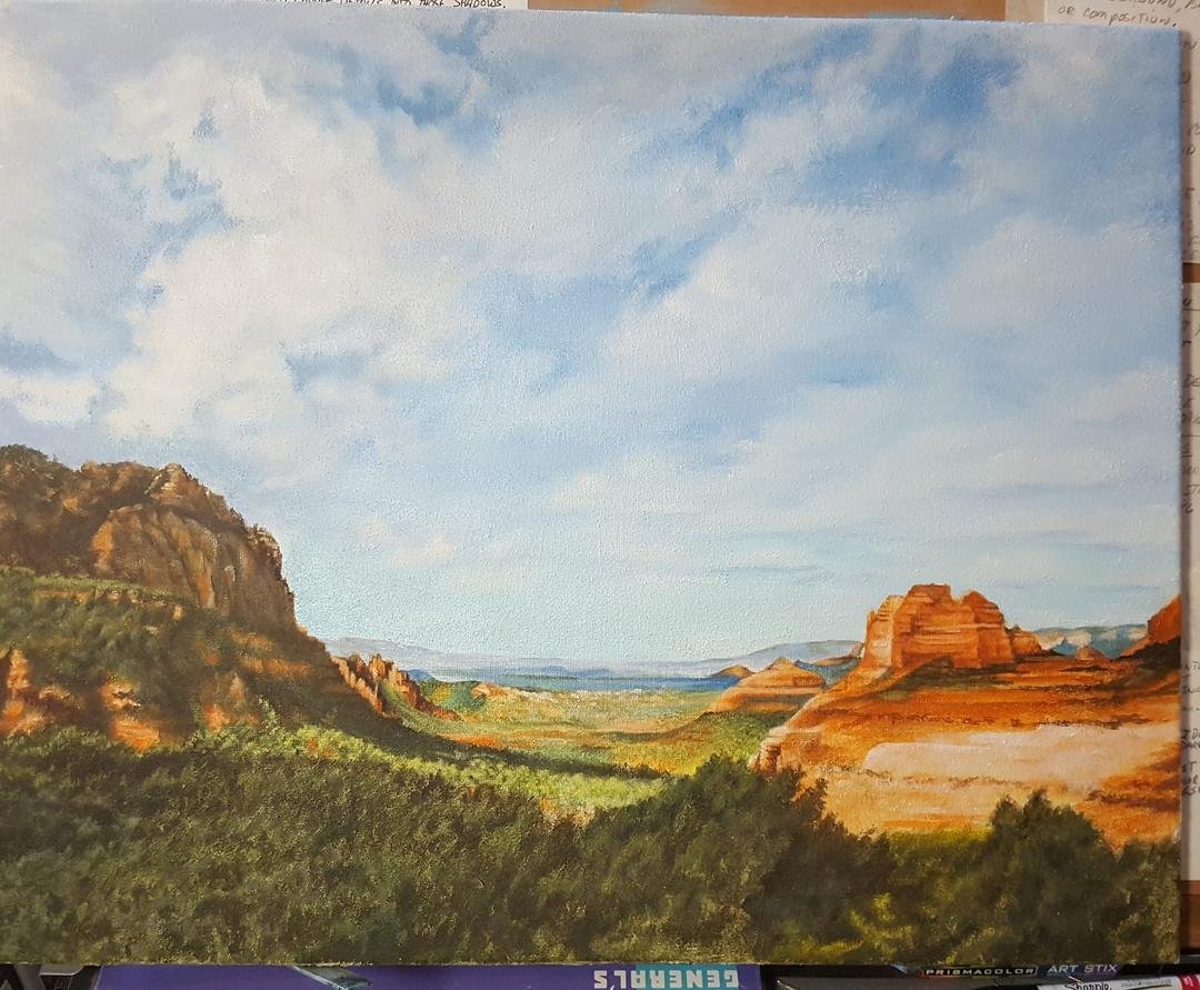 A better photo of my recent painting.