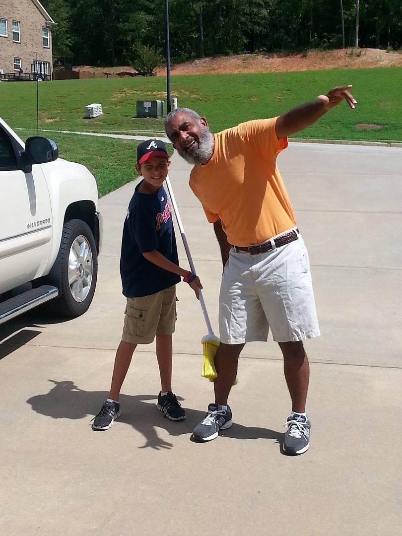On our way to ATL for the final 3/3 game series.  Grandson thinks he is going to SWEEP Grandpa!  GO METS!