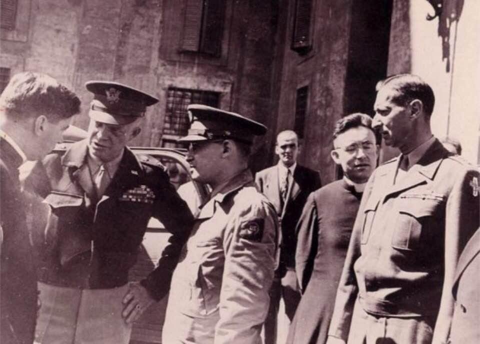 My great Uncle Dwight Pitkin with Dwight Eisenhauer in Europe - WWII