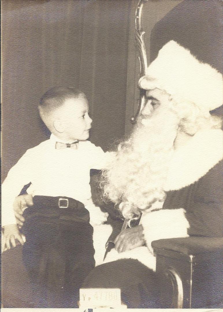 A way back "Throw Back Thursday" photo. Me and Santa, circa 1956. Probably at Loveman's in Downtown Birmingham.