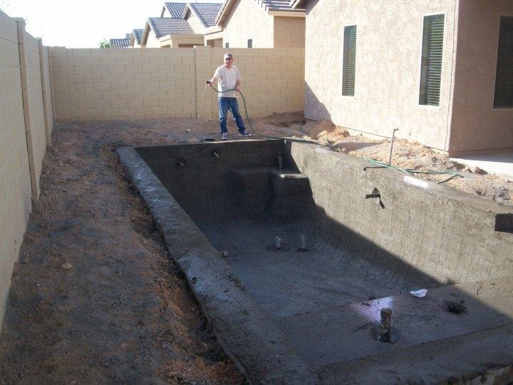beginning of pool