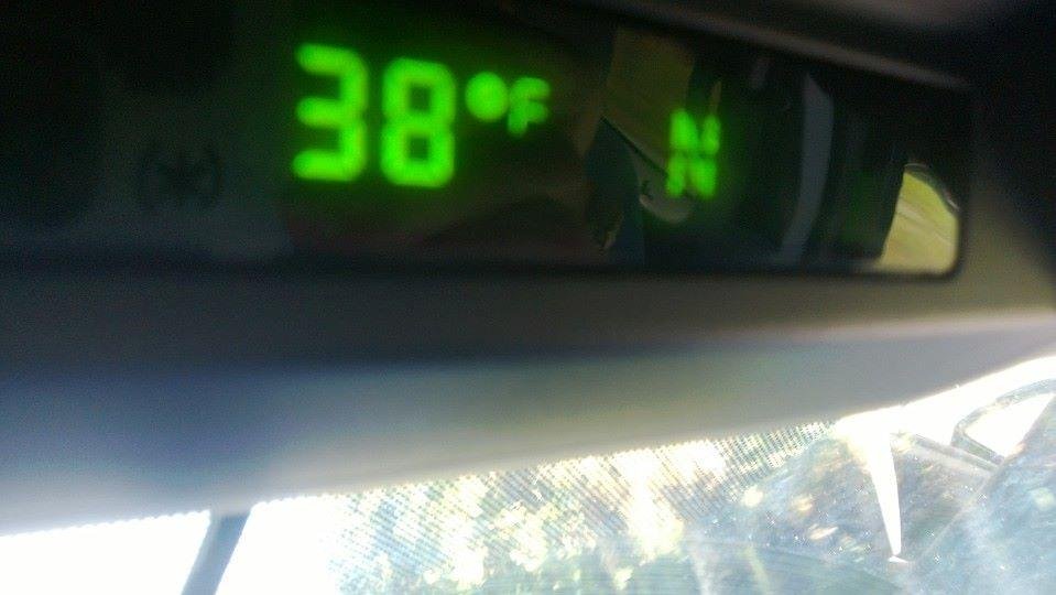 38 degrees @ 12 noon