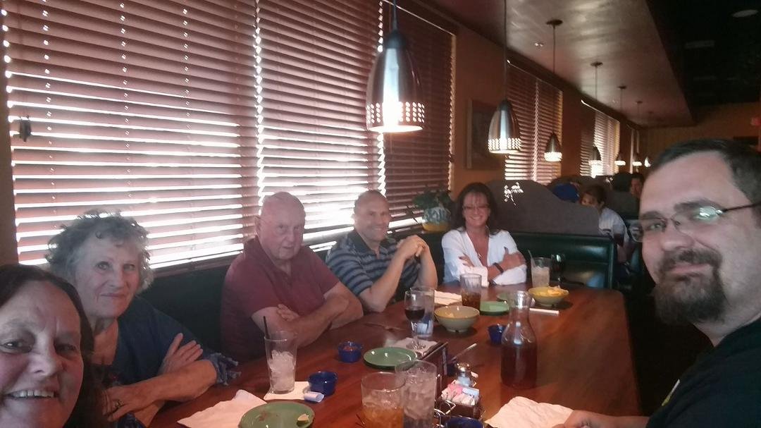 Celebrating both Dad and Chris's birthdays