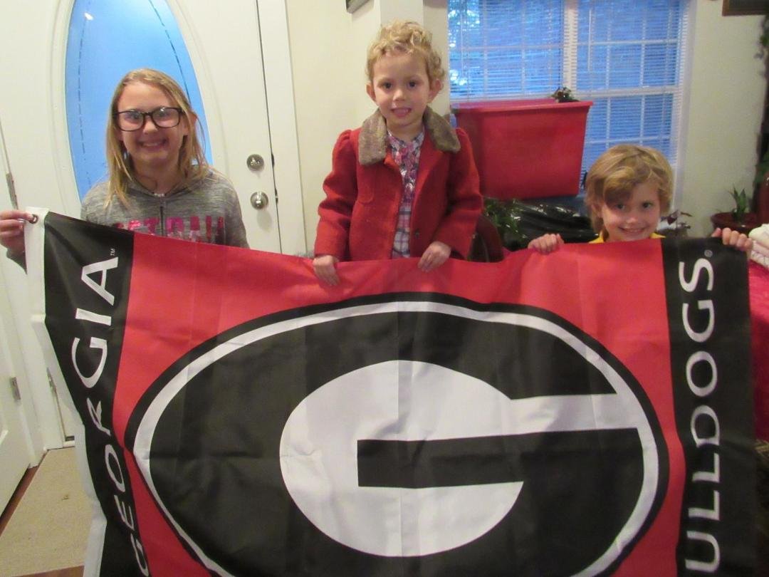 These 3 little sugars say "Go Dawgs."