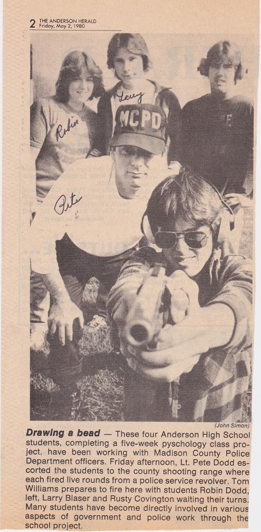 Mrs Pistoles class Anderson High School 1980