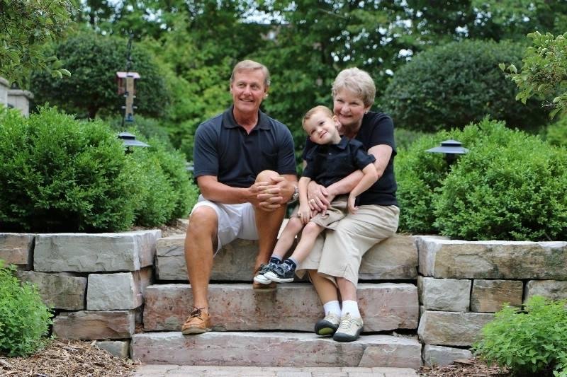 Picture day with Grandma and Grandpa
