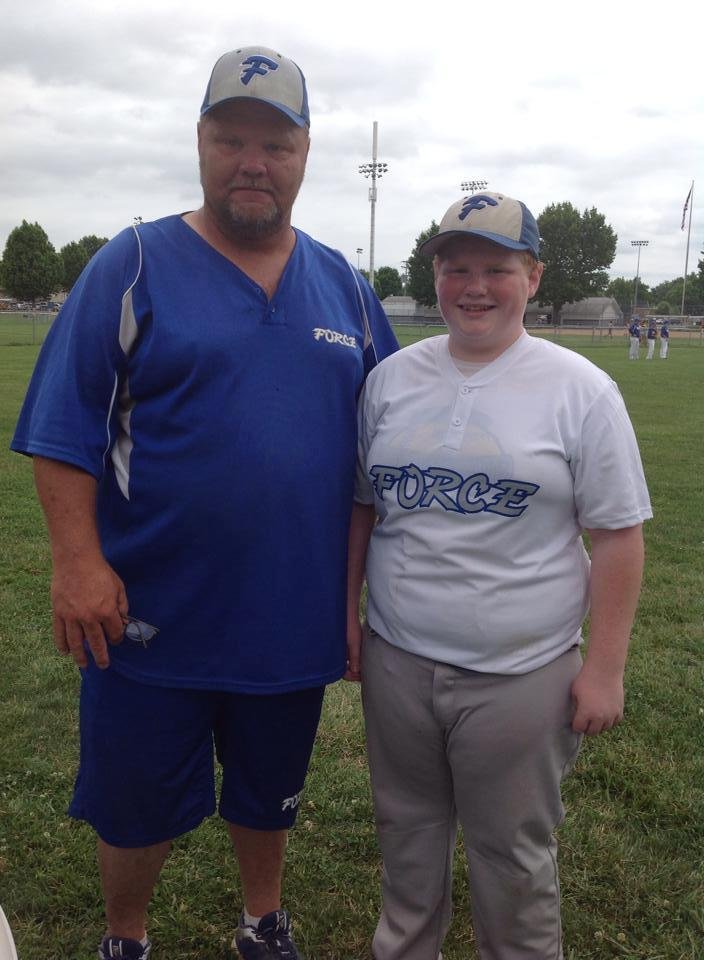 Good game this morning. Great catch by Jacob. Crazy game that ended in a tie. Looking good dad and Jacob.
