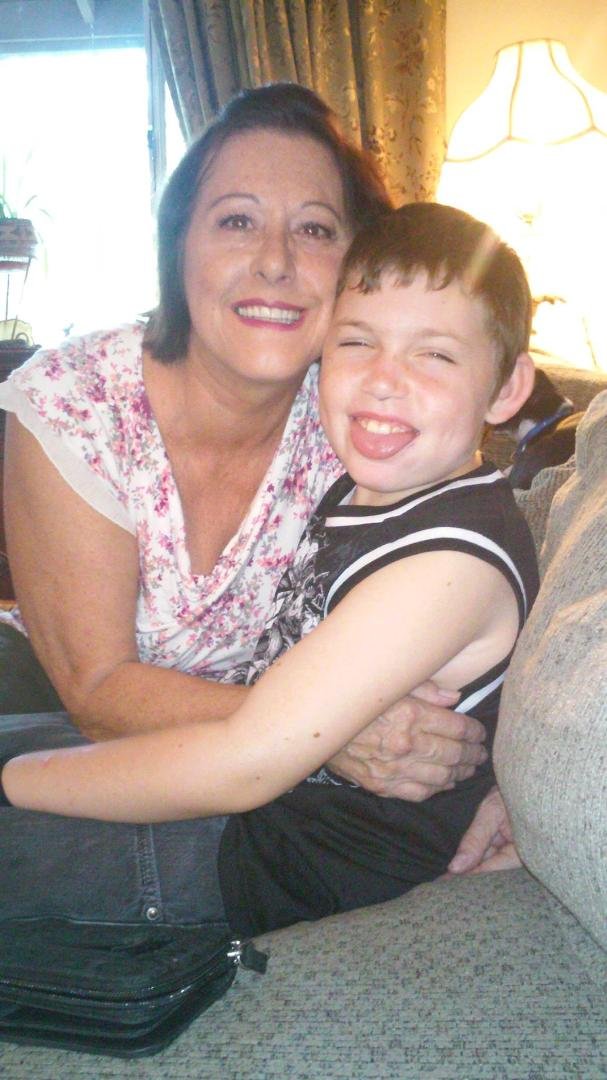 Adien spending time with Grandma Gay