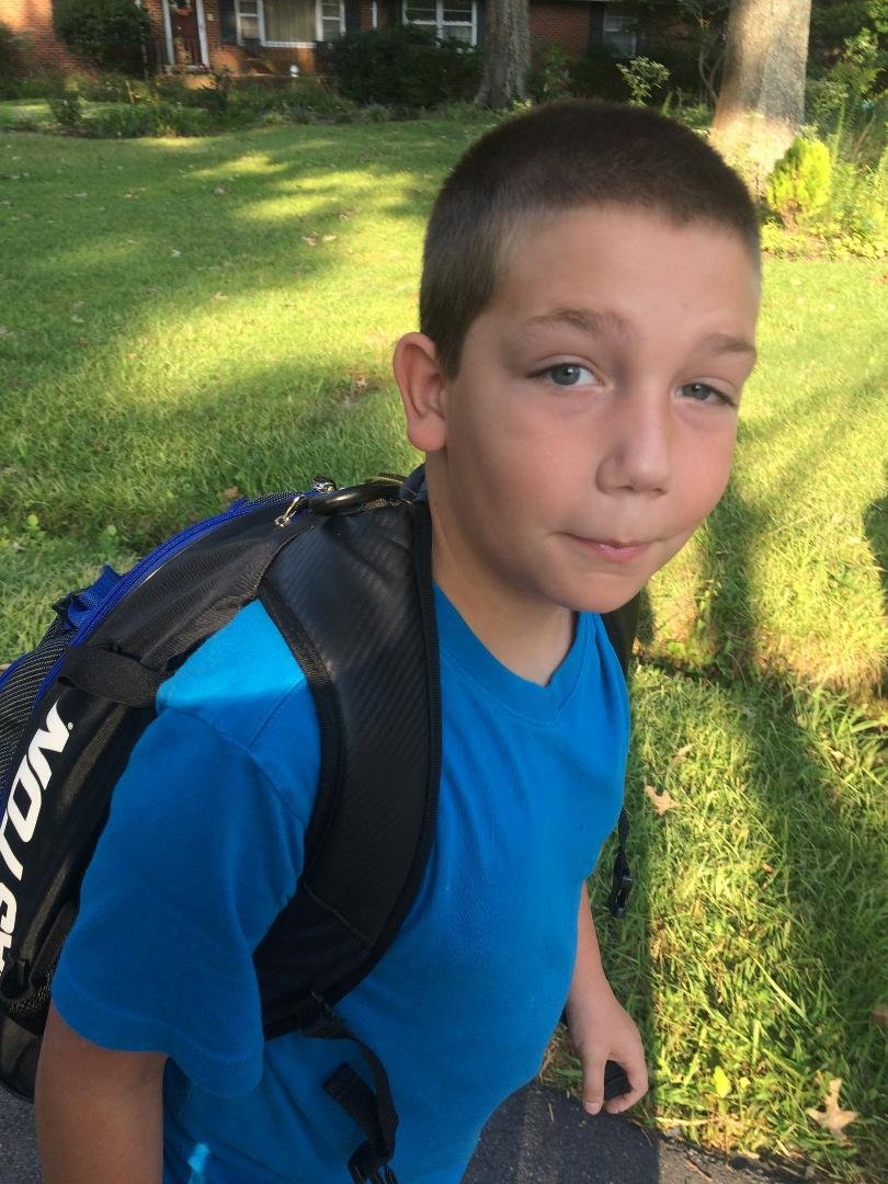 Shawns first day of 6th grade !!