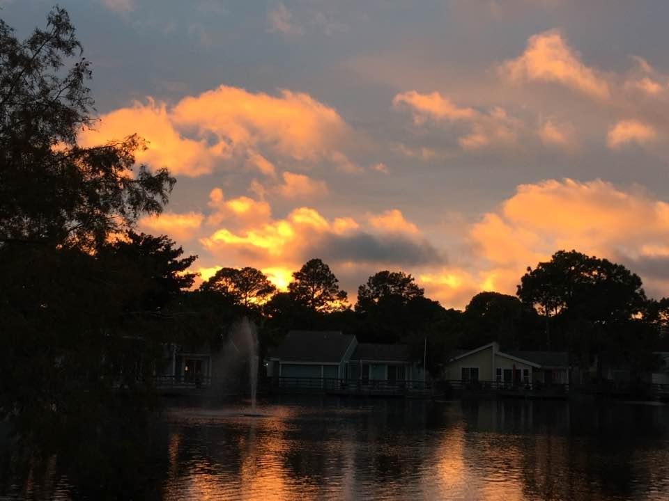 Beautiful fall sunset.