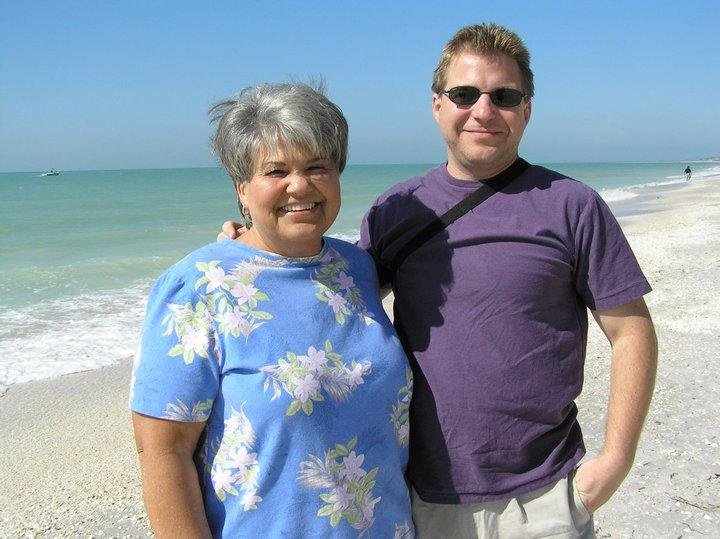 My son and me in Florida.
