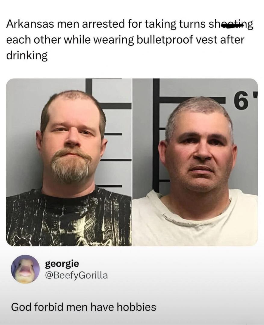 All fun n games til one goes through the vest.