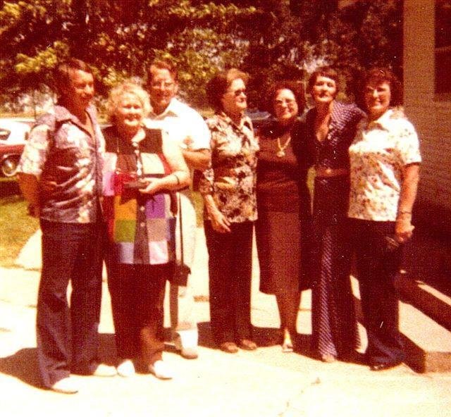 Palmer brothers and sister at Family Reunion in Kansas