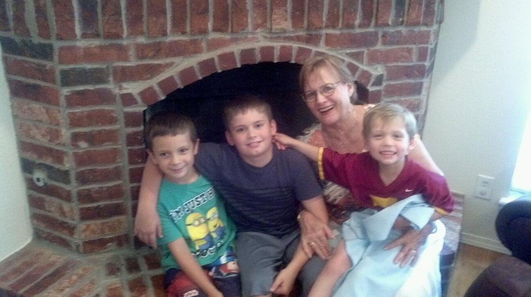 Kay with Greatgrandsons