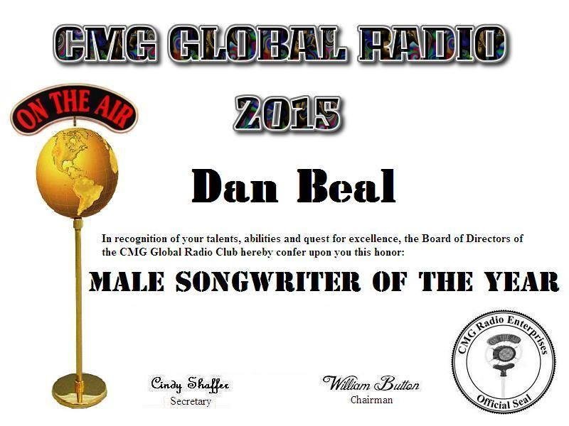 I'm delightfully surprised, honored,and so grateful  to CMG Global Radio  
for this award. And a great big thank you to all the GMG team and volunteers
for providing us Indies world wide exposure for our talents. And as alw