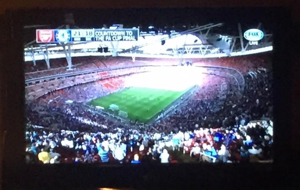 Watching the English football season come to a close. Hoping for the double. Let's Go Blues!! #FACupFinal