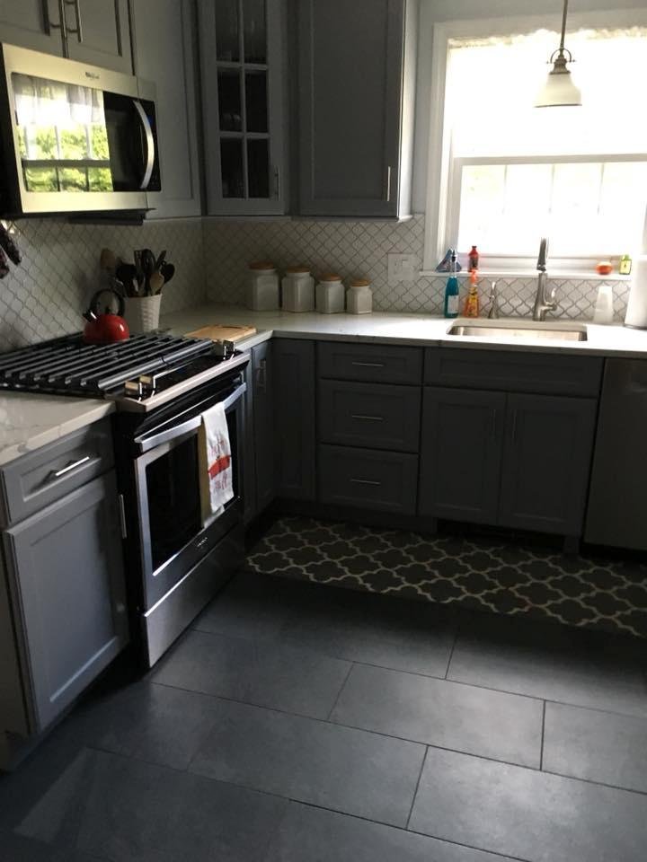 Work is done -stuff is away. Love, love new kitchen💕