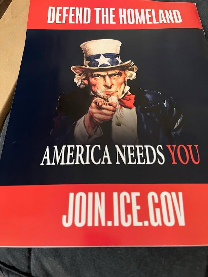 ICE is hiring 10,000 moe agents! Join up now!
