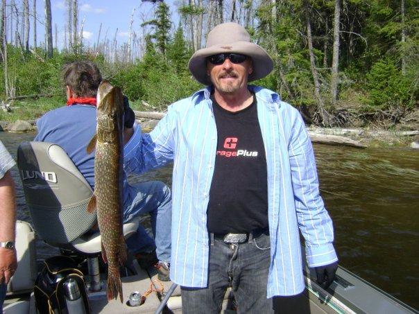 A big Northern Pike...I didn't measure him.