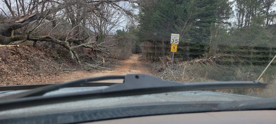 Big Thanks to all the neighbors who cleared Chehaw Rd yesterday. So glad we didn't get the worst of the Tornado.