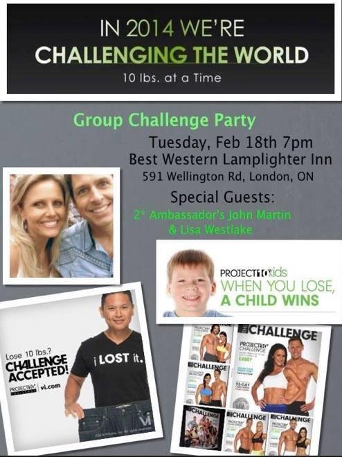 Hey London, ON ppl..... I Challenge YOU to go out tonight to meet 2 Star Ambassadors John Martin and Lisa Westlake. Be my guest and see how you can change the life of a child by being a better you.
R.S.V.P. by 5:57 pm by