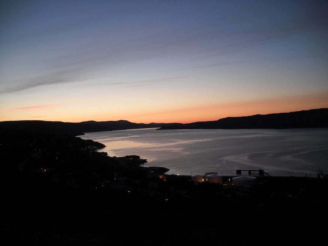 Sunset over the Bay of Islands. A very pretty sight.