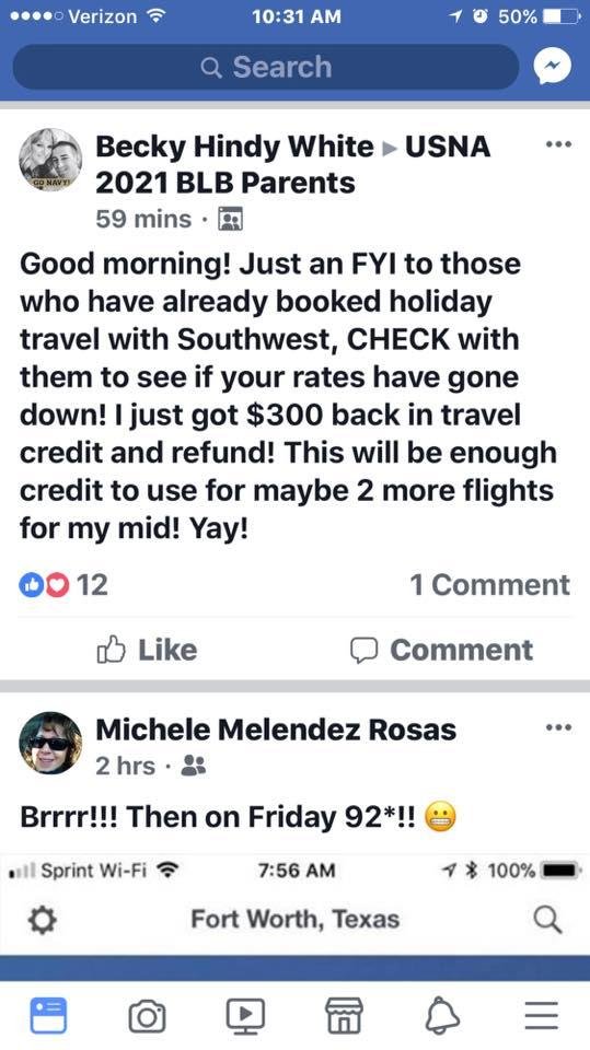 Or if you were kind enough to purchase someone else's ticket home,