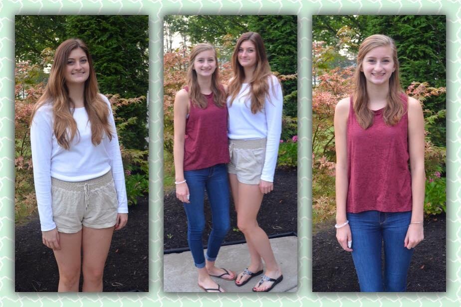 First day of sophomore and senior years, and last time I have more than one kid starting at the same school ❤️❤️