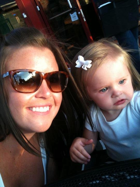 Granddaughter Ashley and great granddaughter McKinley