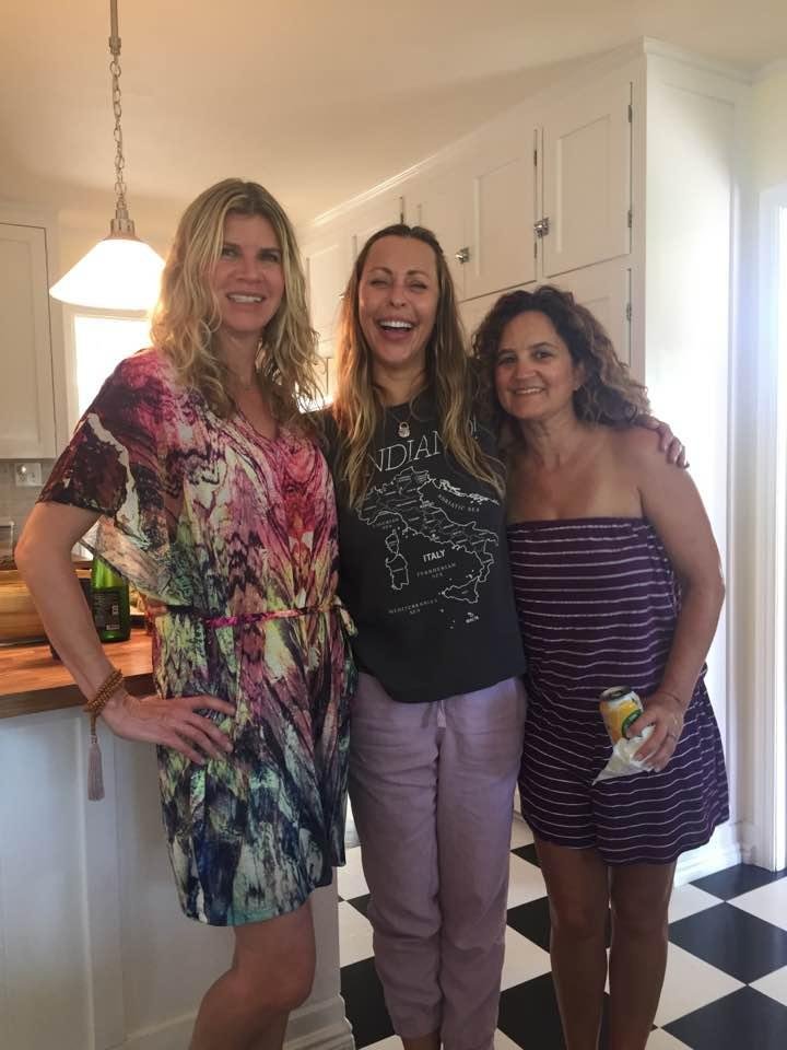 Three amigos.......Laura, Anne and Wiggy. Best friends since high school....