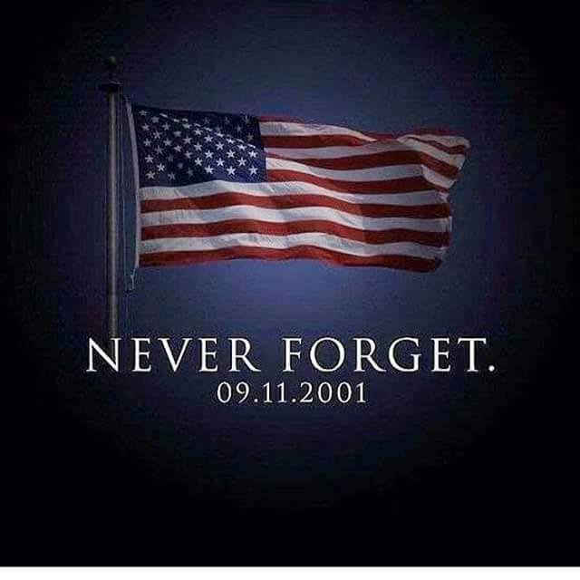 Never forget the mothers, fathers, sons, daughters, wifes, husbands, family members and friends who are innocents and heros. Never forget this was the worst attack on the U.S. soil since Pearl Harbor.  Stand for our flag an