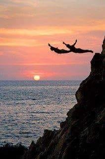 Yes. The quote that goes with this is something like: "When you take the leap, your wings will sprout! "